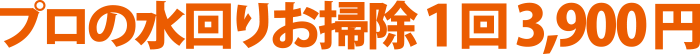 プロの水回りお掃除1回3,900円